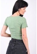 Bluza Dama Vero Moda Vmnynne Crop Aspren Green